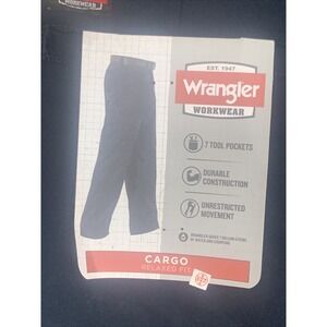 Wrangler Workwear‎ Cargo Utility Pants Relaxed Fit 7 Tool Pockets Durable